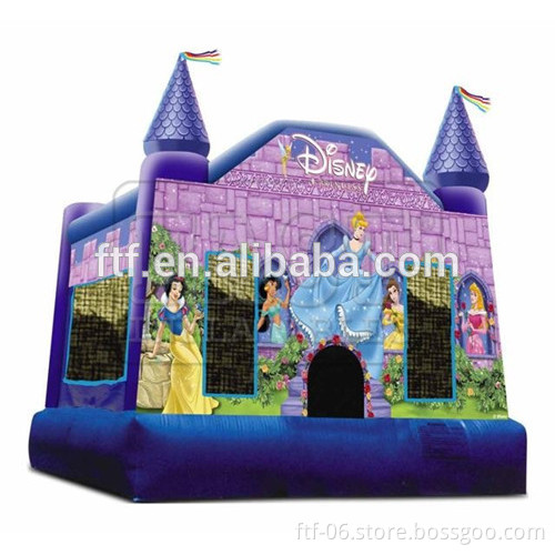 princess themed inflatable bouncer castle for kids
